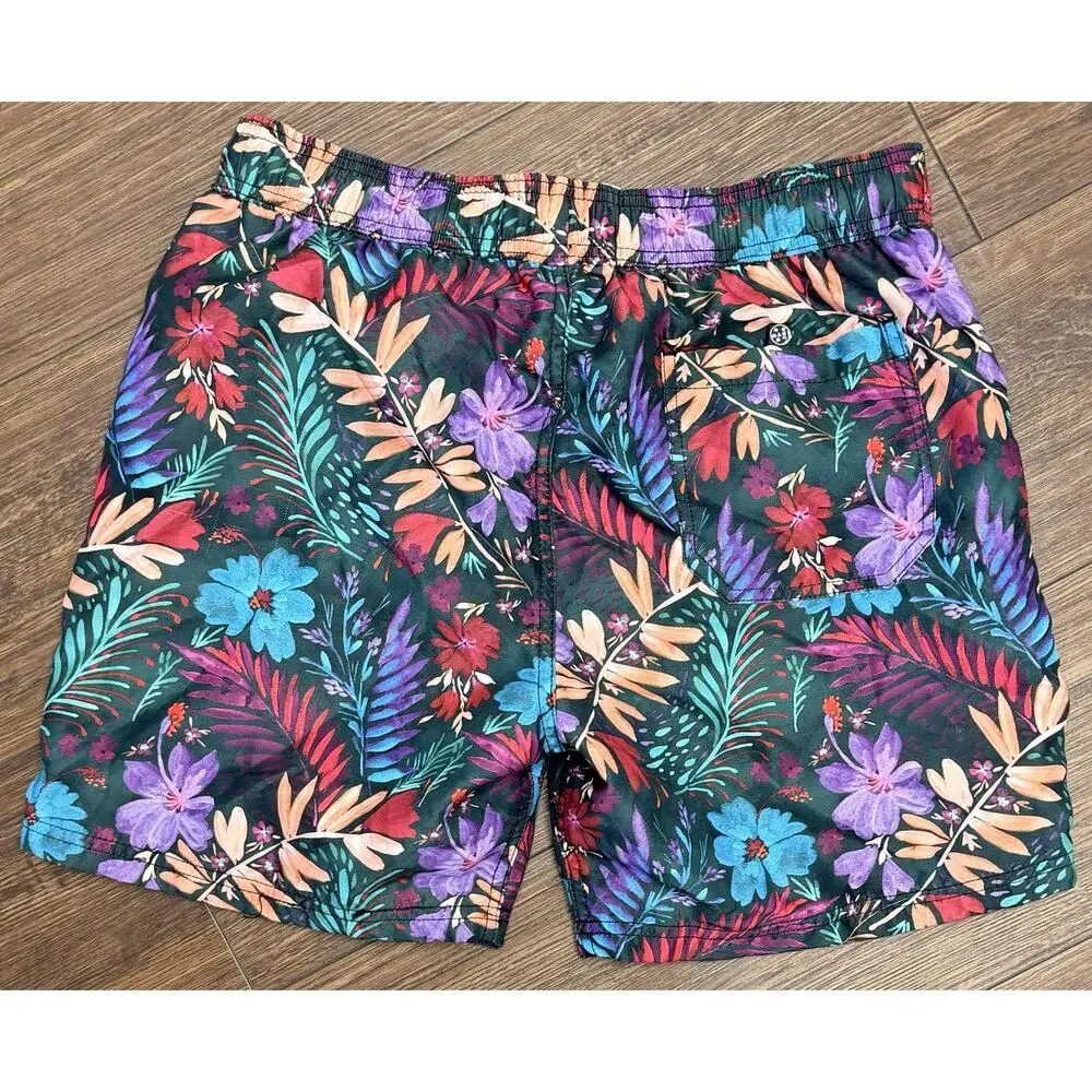 Maui And Sons Swim Trunks Men's Small Floral Board Shorts Bathing Suit Men